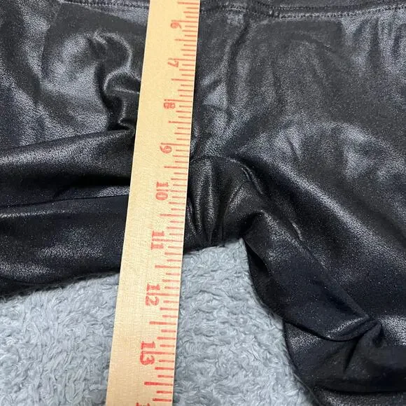 SPANX Leggings Womens XL Metallic Faux Leather Pants - Picture 9 of 10